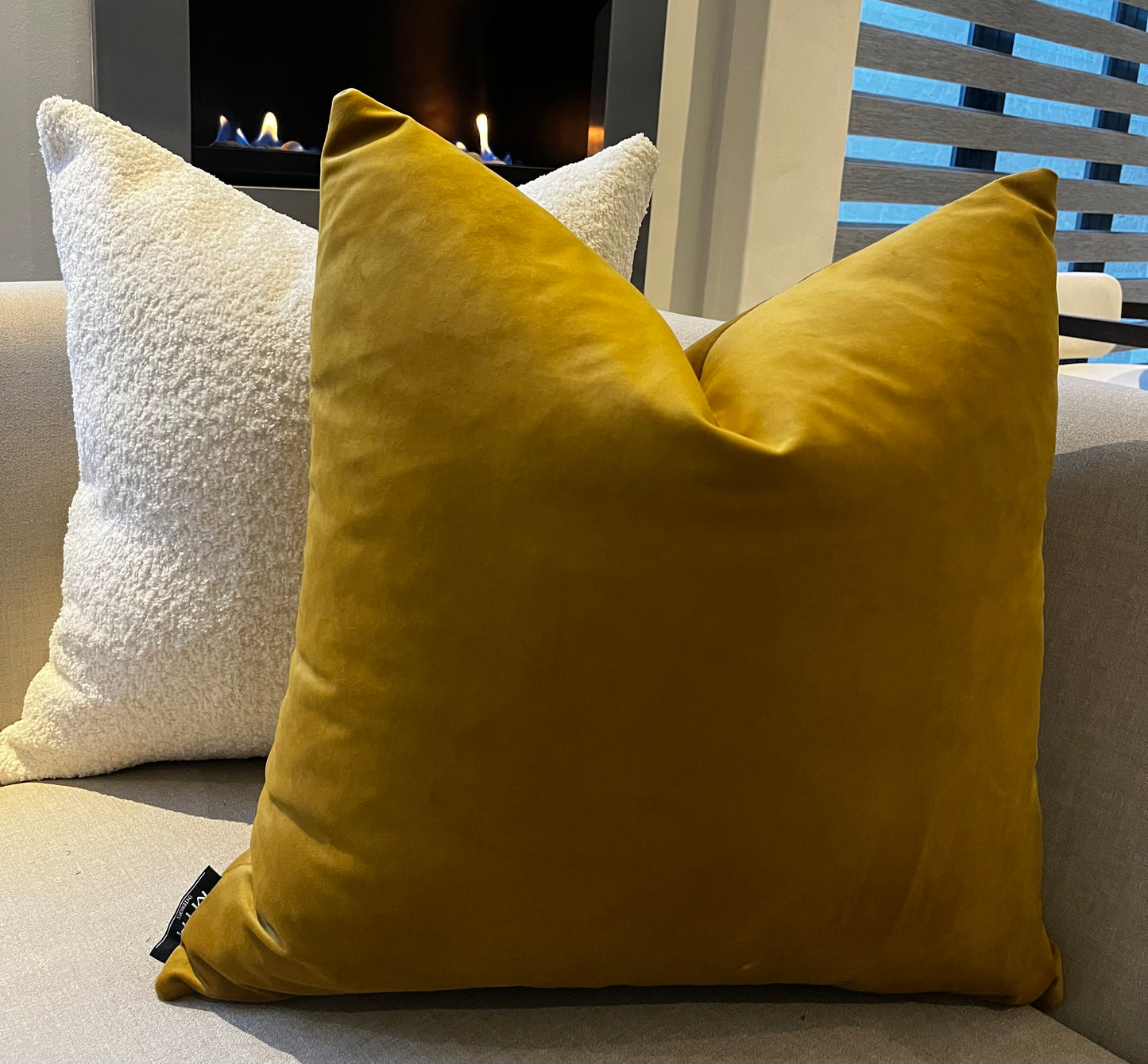 Gold Velvet Scatter Cushion