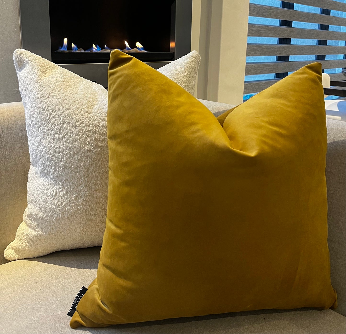 Gold Velvet Scatter Cushion