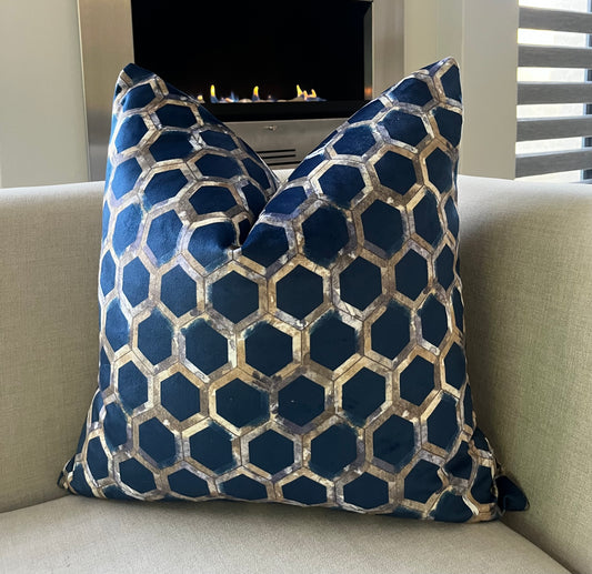 Honeycomb Print Scatter Cushion