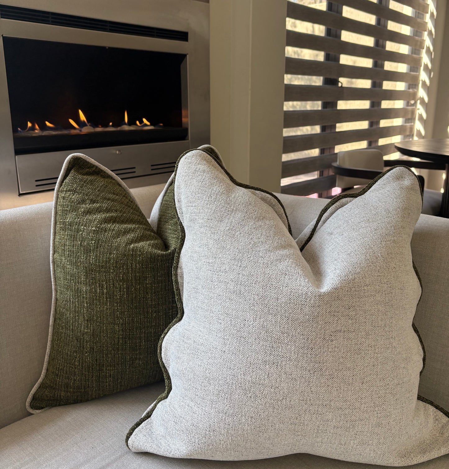 Neutral Scalloped Luxury Scatter Cushion