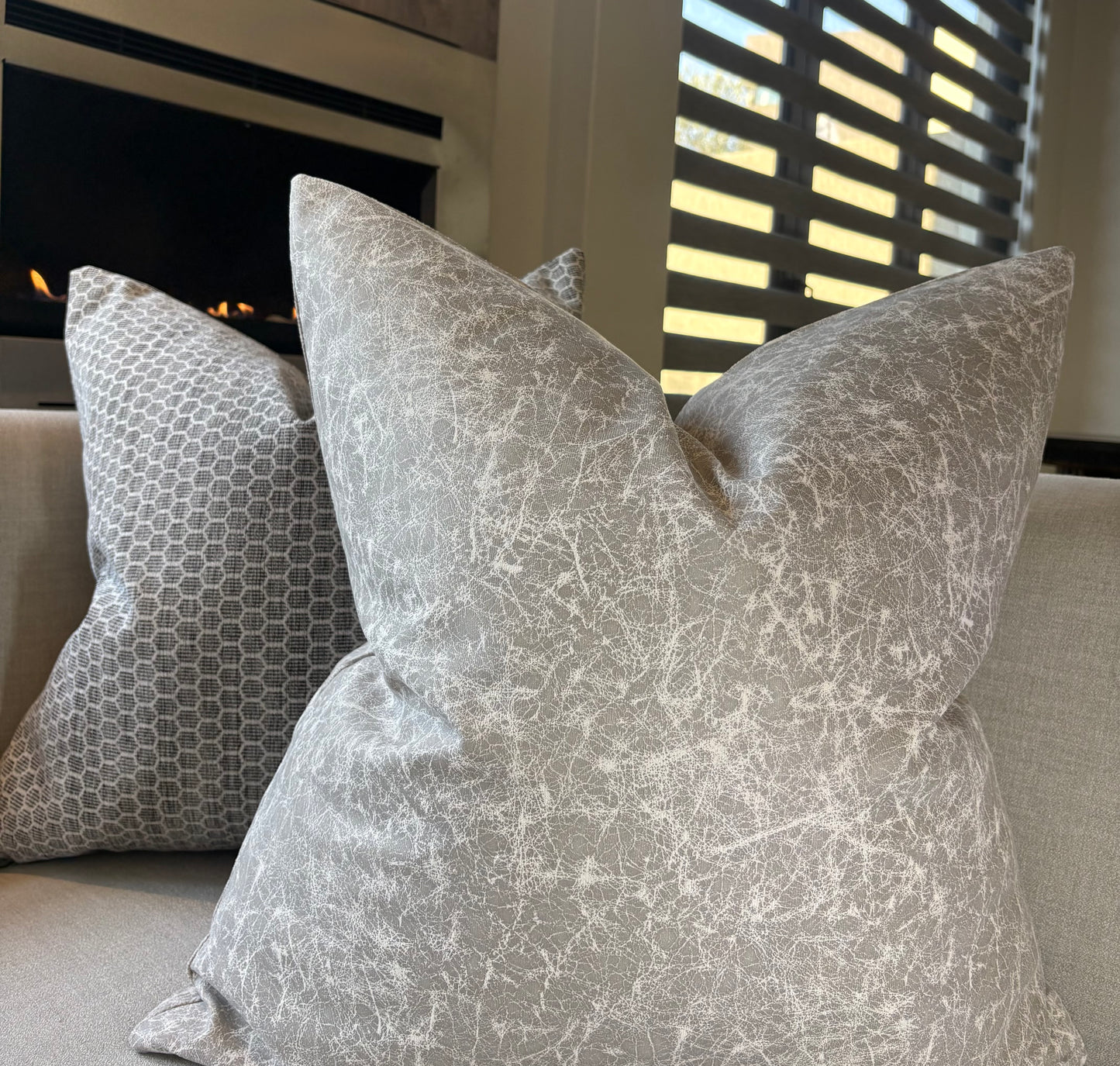 Marble Print Neutral Luxury Scatter Cushion