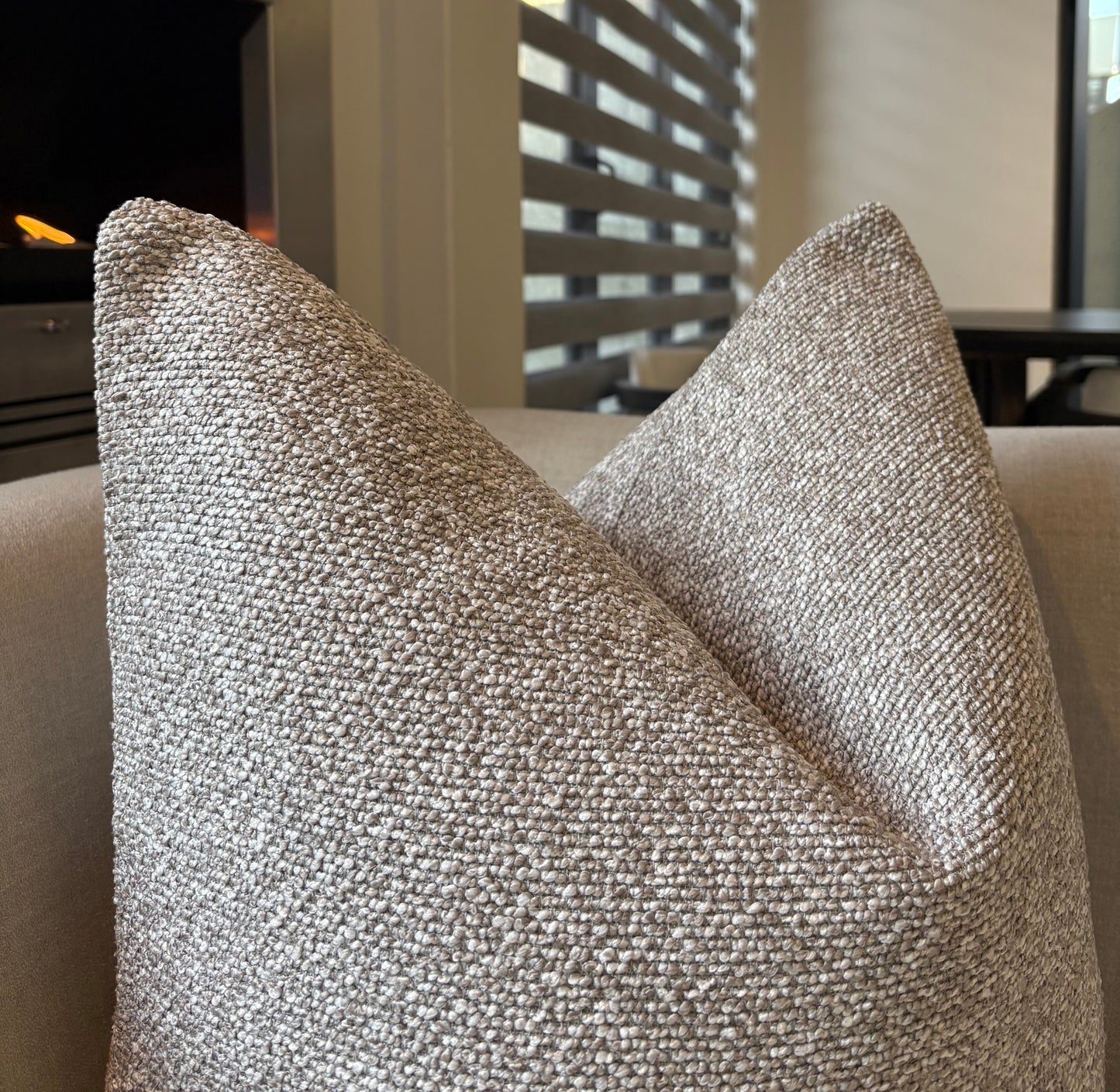 Textured Woven Neutral Scatter Cushion