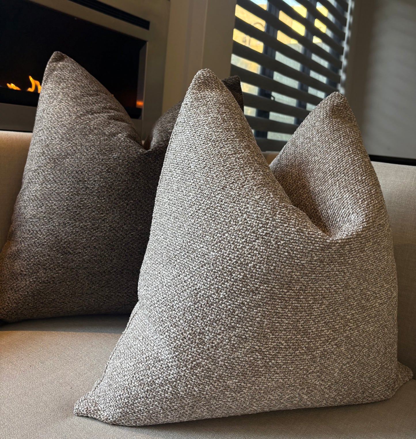 Textured Woven Neutral Scatter Cushion