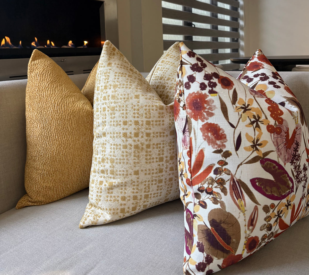 Rich Mustard Gold Textured Throw Pillow | Luxury Teal Scatter Cushion (Copy)