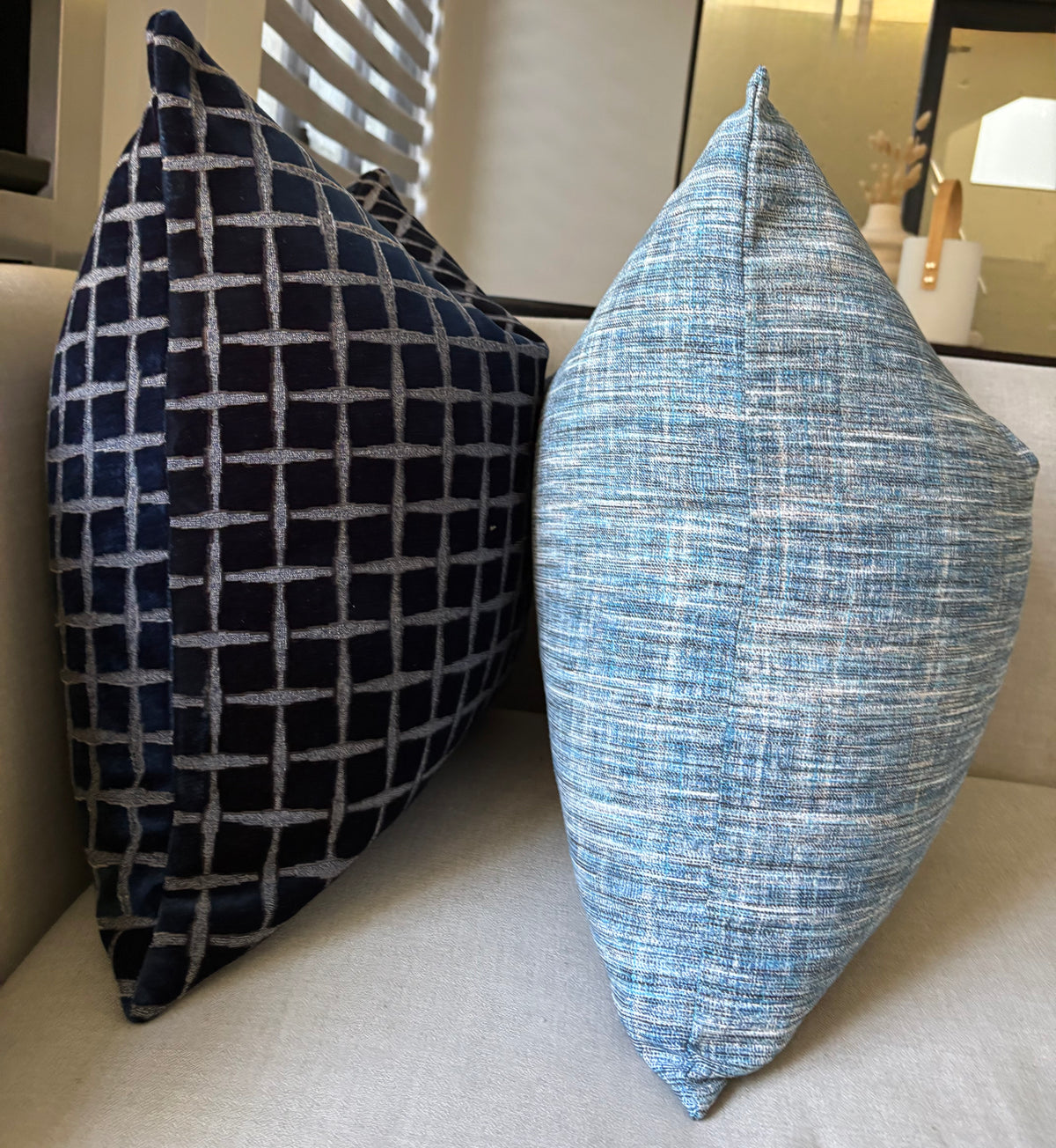 Shades of Blue Woven Scatter Cushion