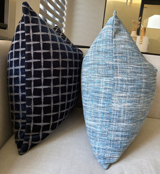 Shades of Blue Woven Scatter Cushion