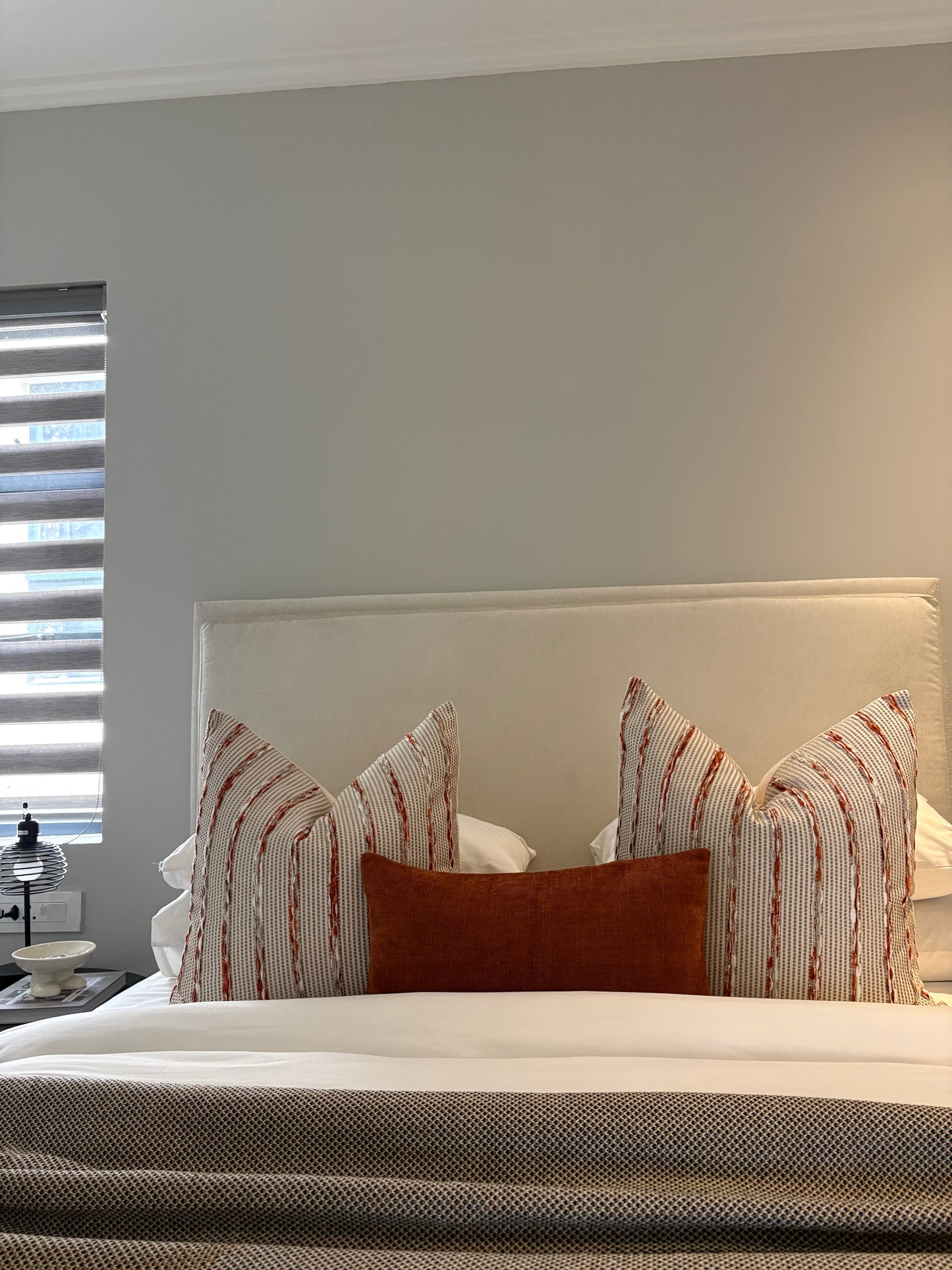 Jacquard Neutral Burnt Print Scatter Cushion