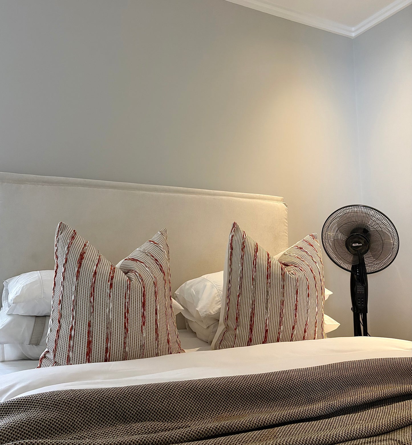 Jacquard Neutral Burnt Print Scatter Cushion