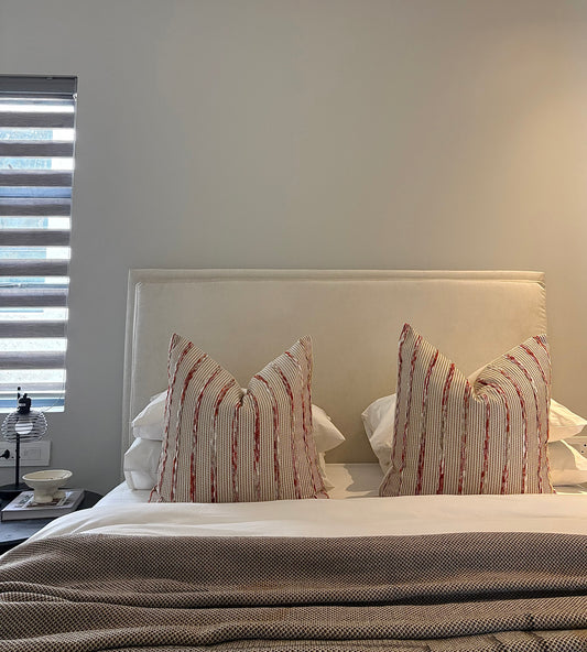 Jacquard Neutral Burnt Print Scatter Cushion