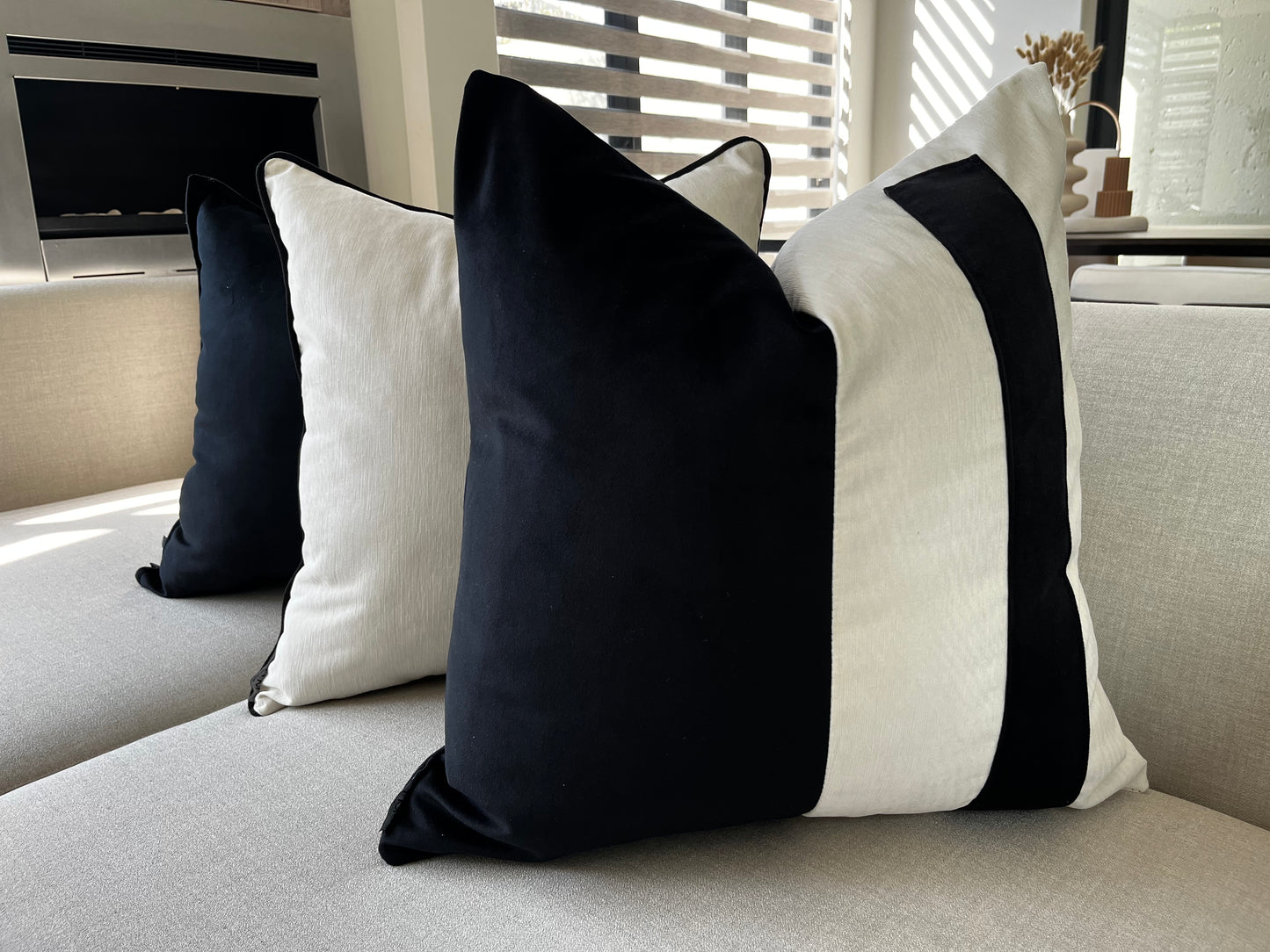 Black and White Selection Scatter Cushion