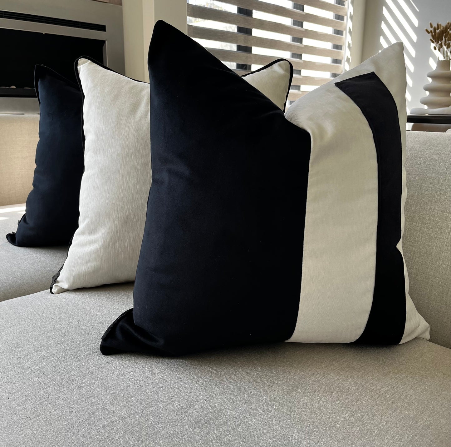 Black and White Selection Scatter Cushion