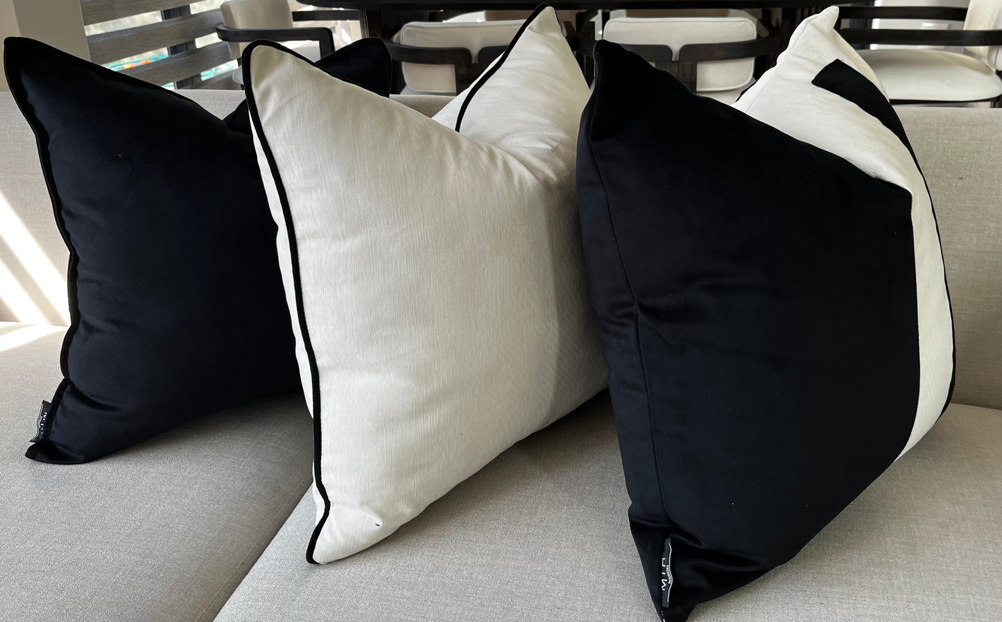 Black and White Selection Scatter Cushion